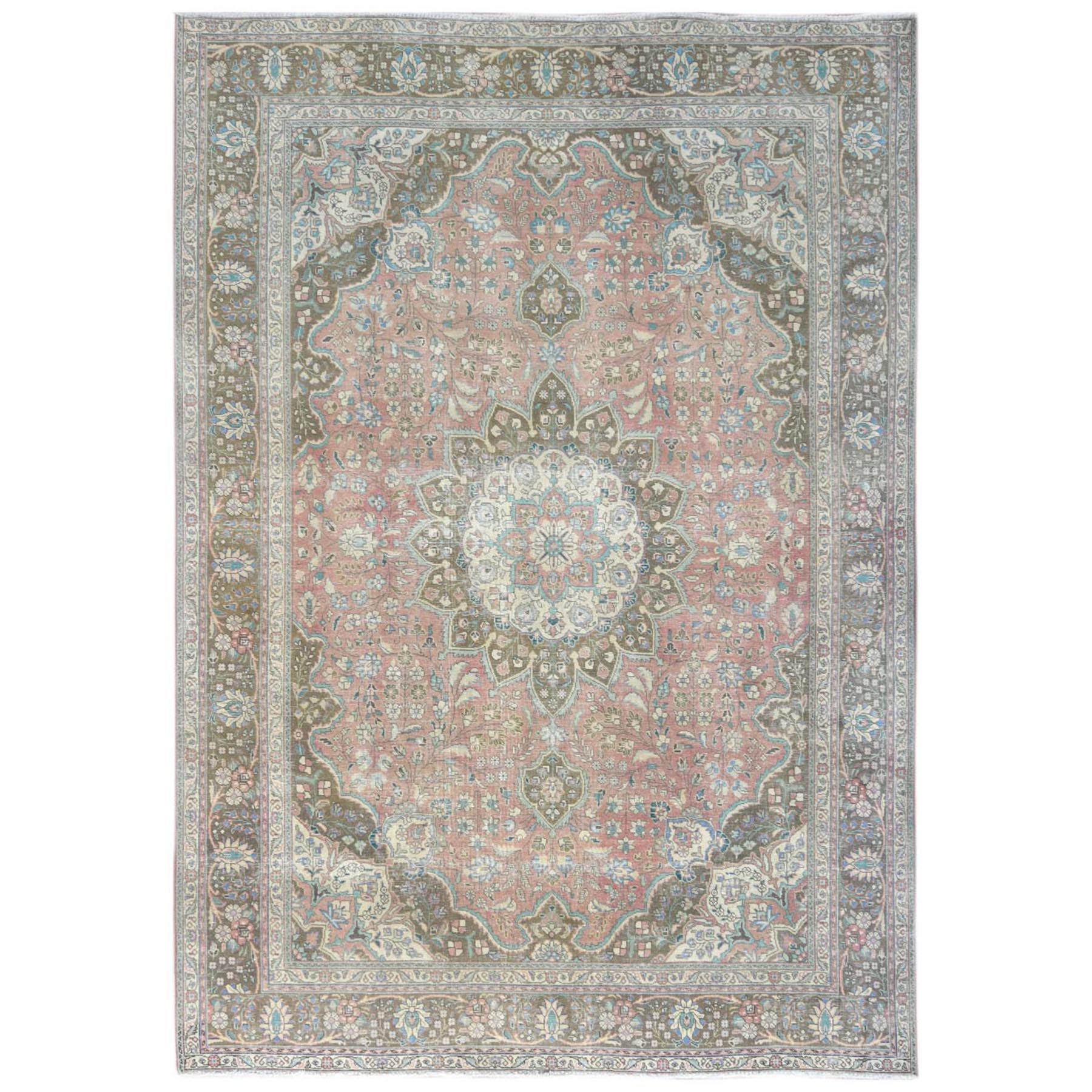 Overdyed & Vintage Rugs LUV729828